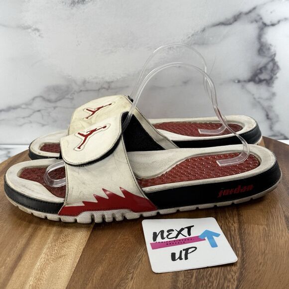 Air Jordan Jordan Hydro 5 Retro Slide 'White Fire Red' 555501-101 SIZE 12 - Picture 1 of 10